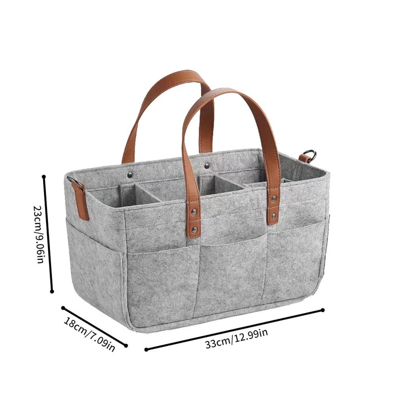 Large Capacity Felt Diaper Tote Bag 10