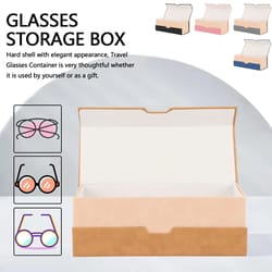 double layer glasses storage case
