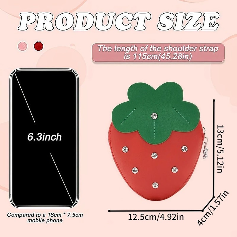Strawberry Mini Crossbody Bag 3