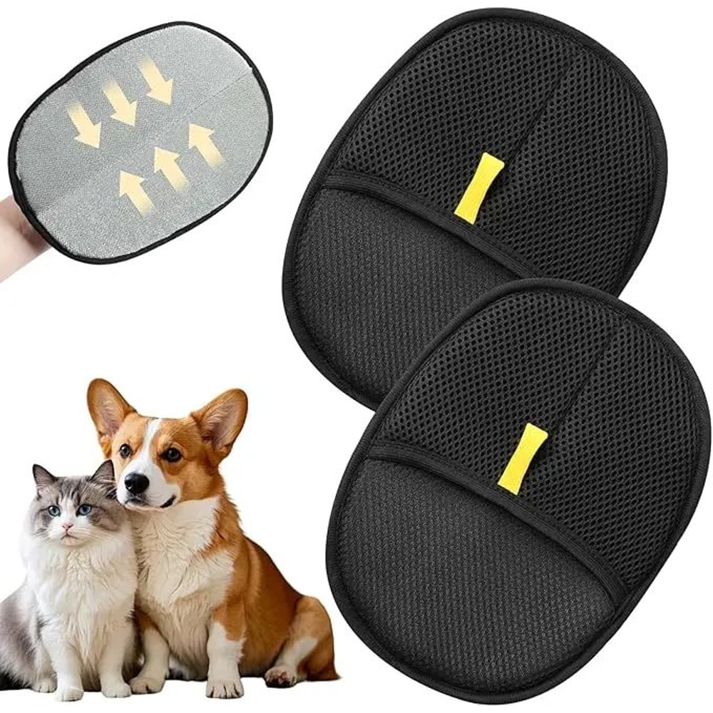 Reusable Pet Hair Removal Glove Brush 0