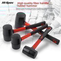 soft rubber hammer with fiber handle