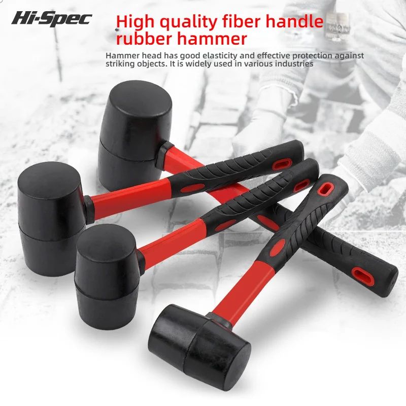 Soft Rubber Hammer With Fiber Handle 0
