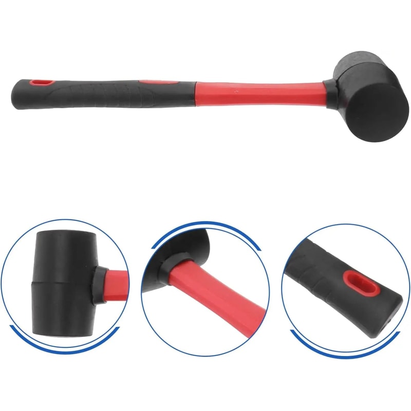 Soft Rubber Hammer With Fiber Handle 1