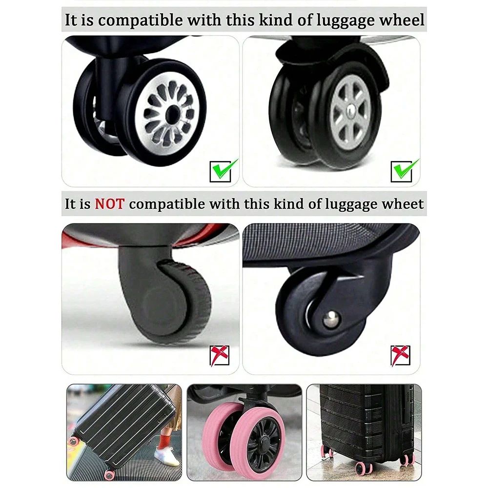 Silicone Luggage Wheel Protector Set 3