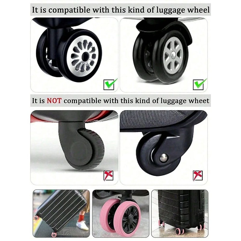 Silicone Luggage Wheel Protector Set 3
