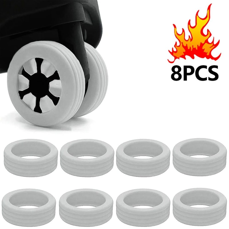 Silicone Luggage Wheel Protector Set 8