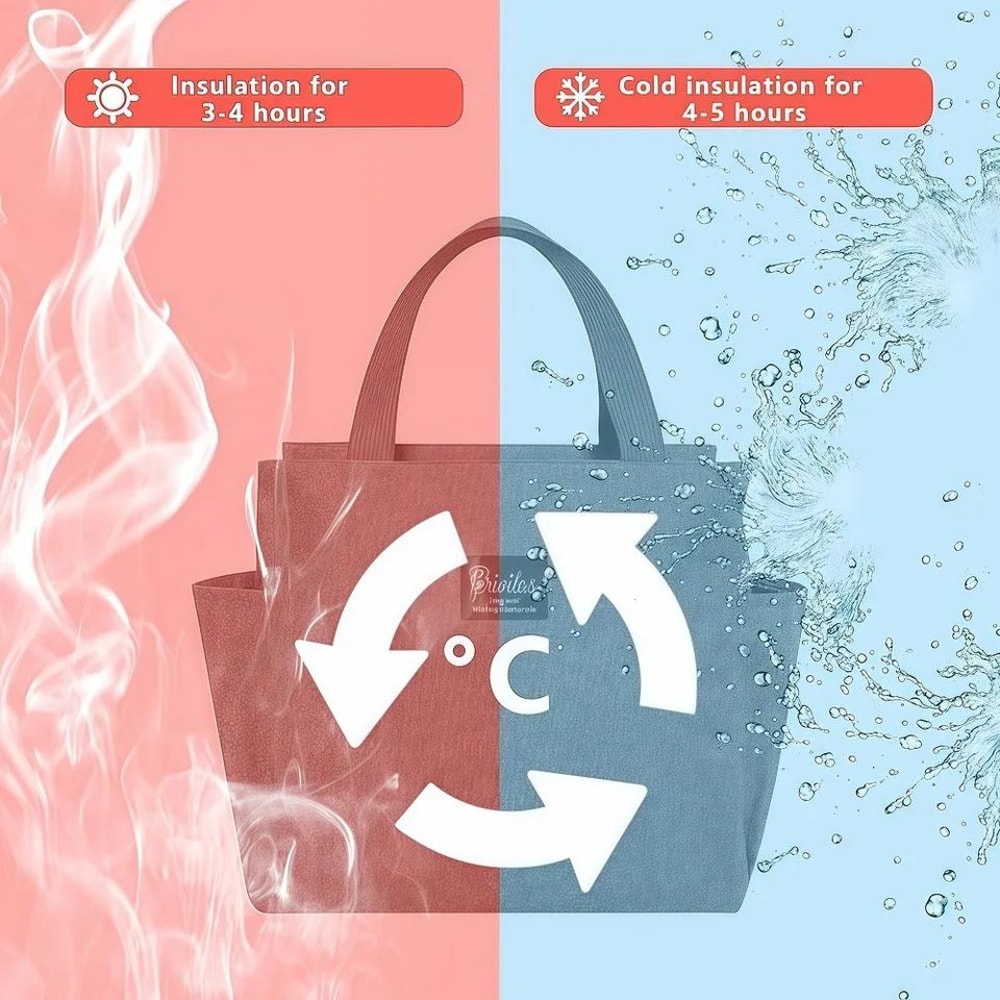 Large Capacity Insulated Lunch Bag Unisex 5