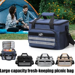 large capacity insulated picnic cooler bag