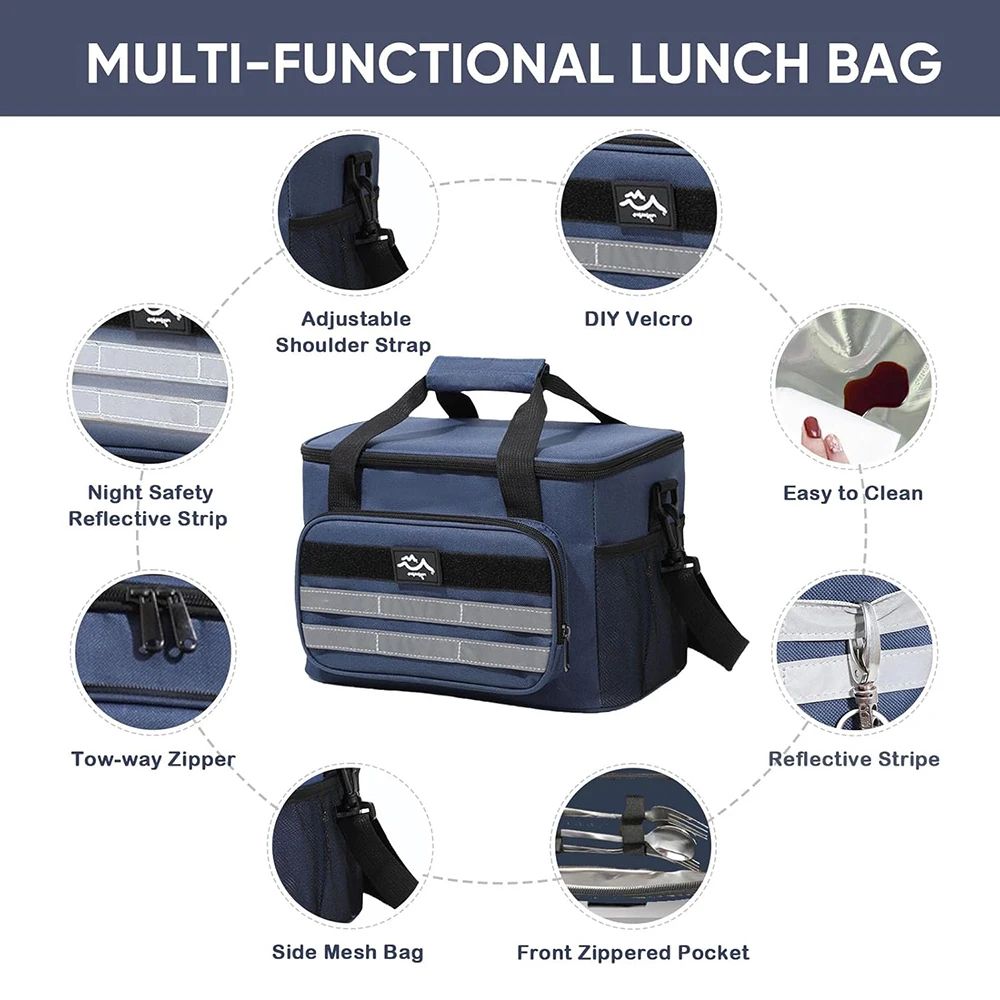 Large Capacity Insulated Picnic Cooler Bag 1