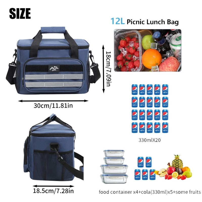 Large Capacity Insulated Picnic Cooler Bag 3