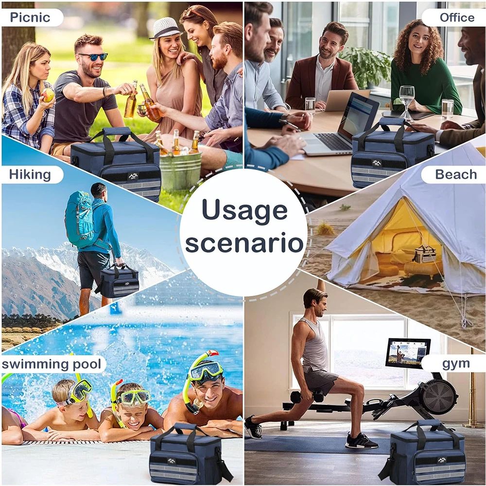 Large Capacity Insulated Picnic Cooler Bag 9