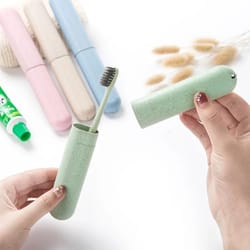 portable travel toothbrush holder case