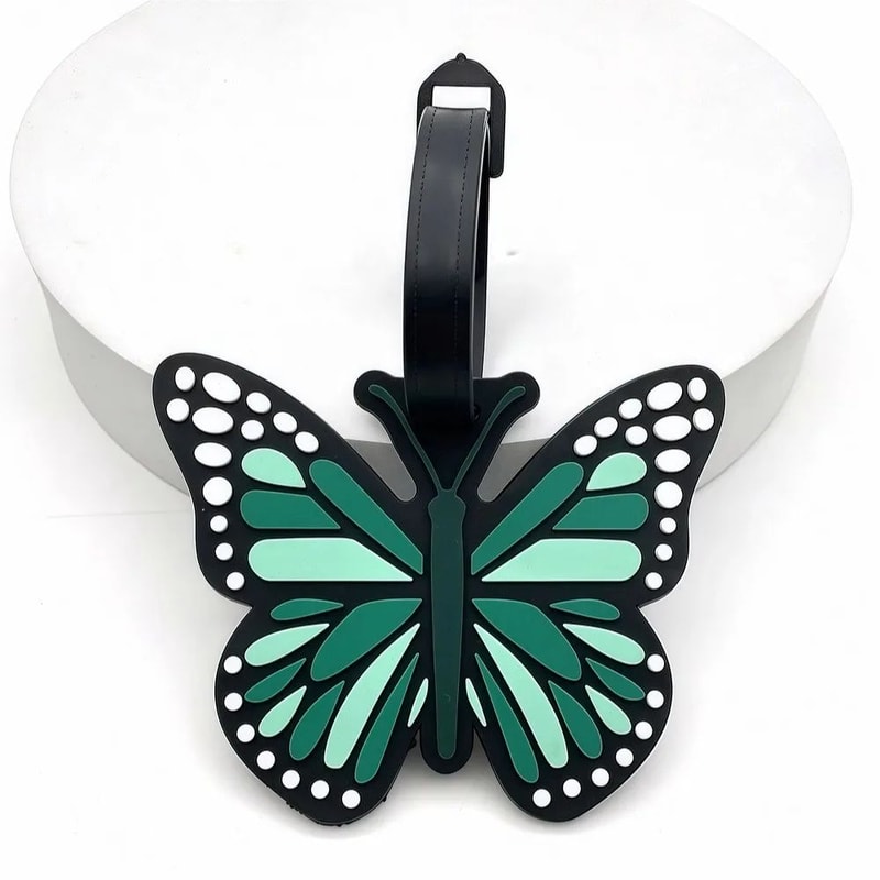 Butterfly Luggage Tag With Strap 8