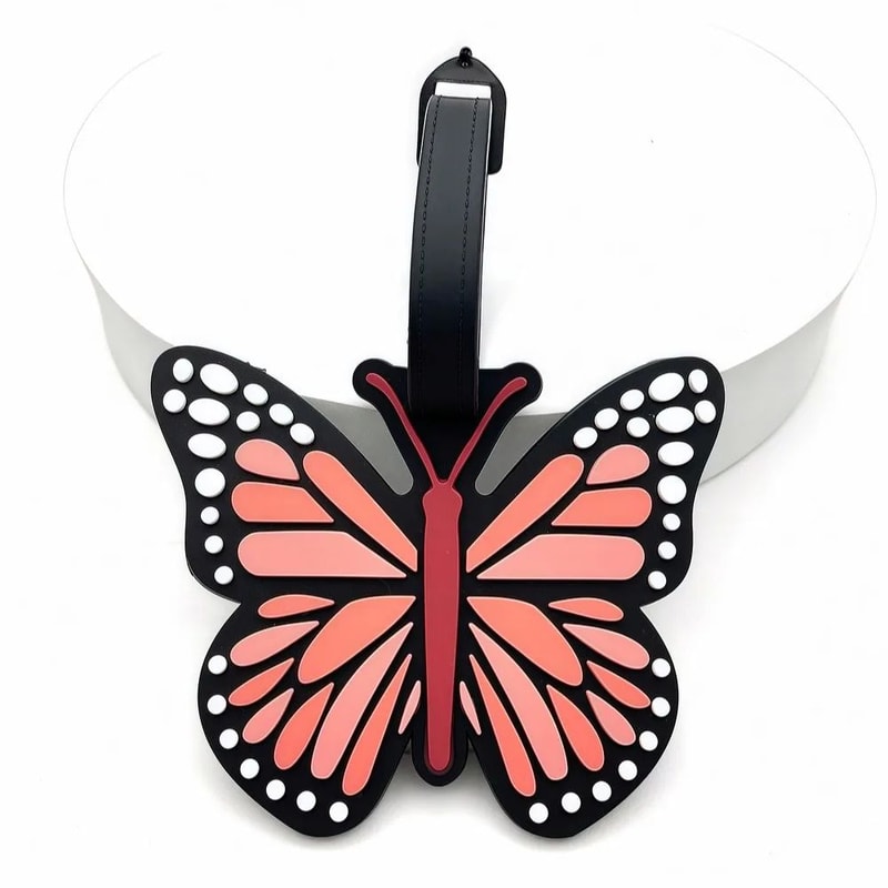 Butterfly Luggage Tag With Strap 9