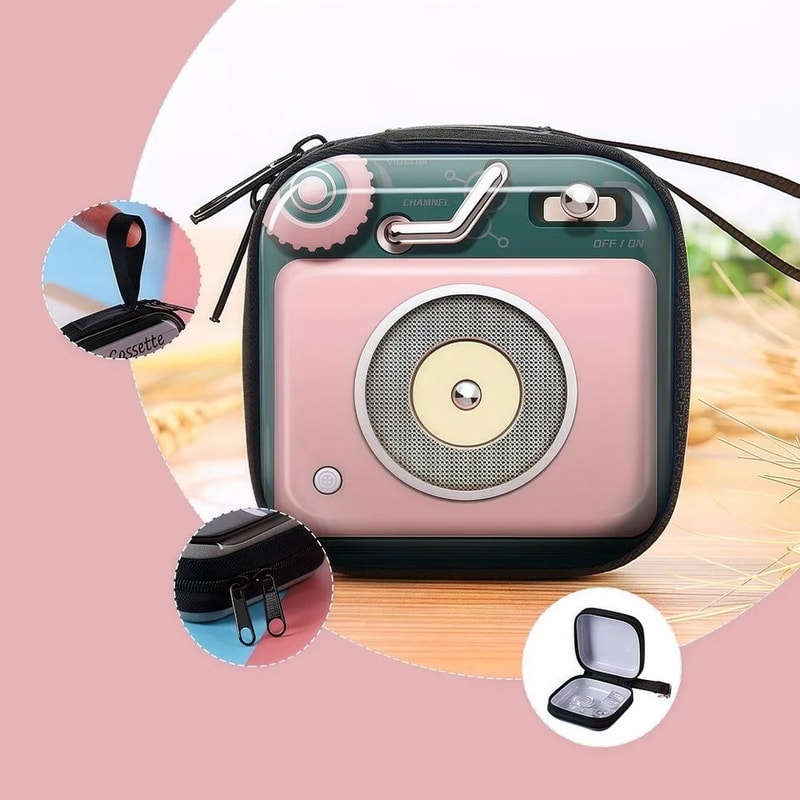 Vintage Cartoon Zipper Coin Wallet 1