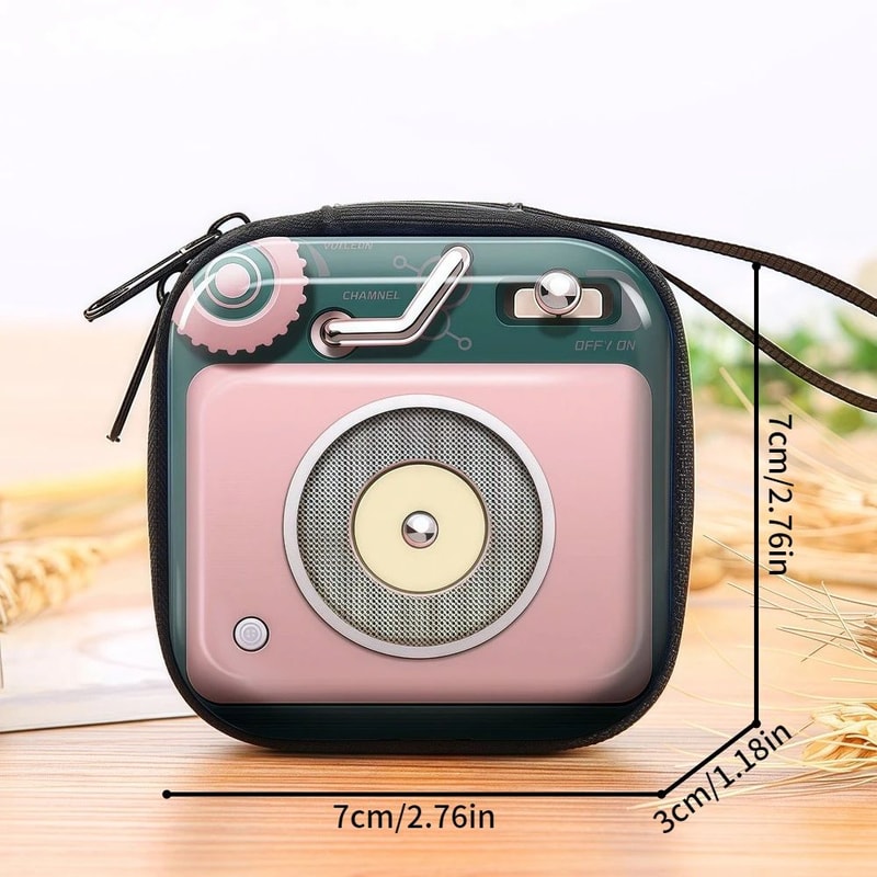 Vintage Cartoon Zipper Coin Wallet 3