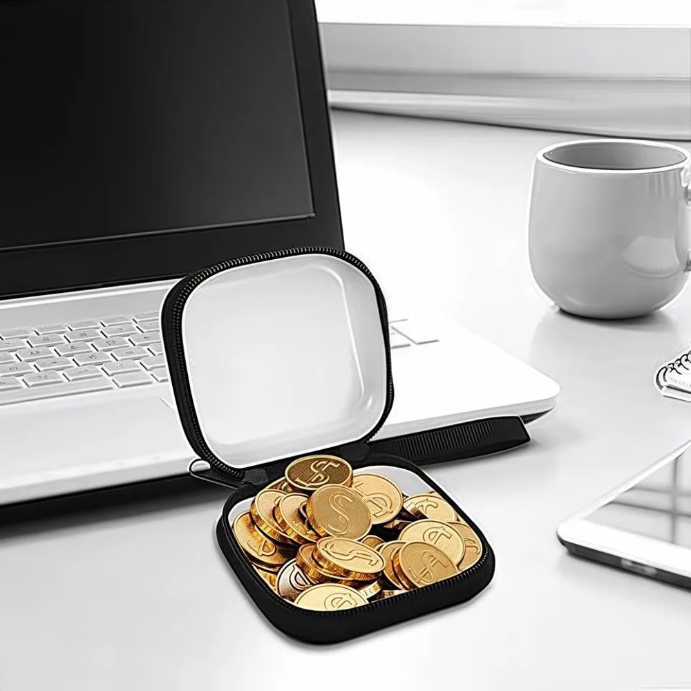 Vintage Cartoon Zipper Coin Wallet 4