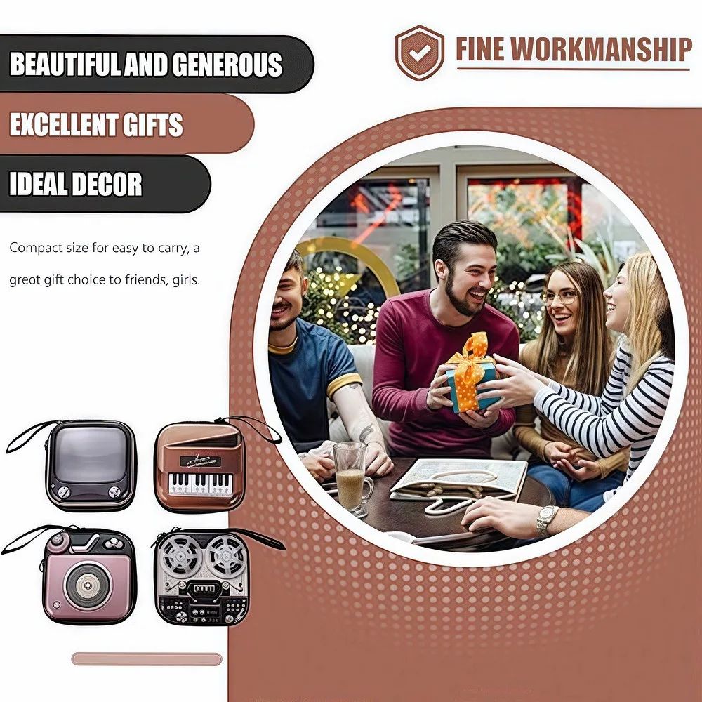 Vintage Cartoon Zipper Coin Wallet 8