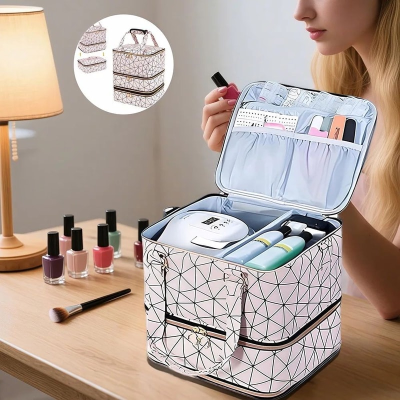 Three Layer Nail Polish Portable Storage Bag 6