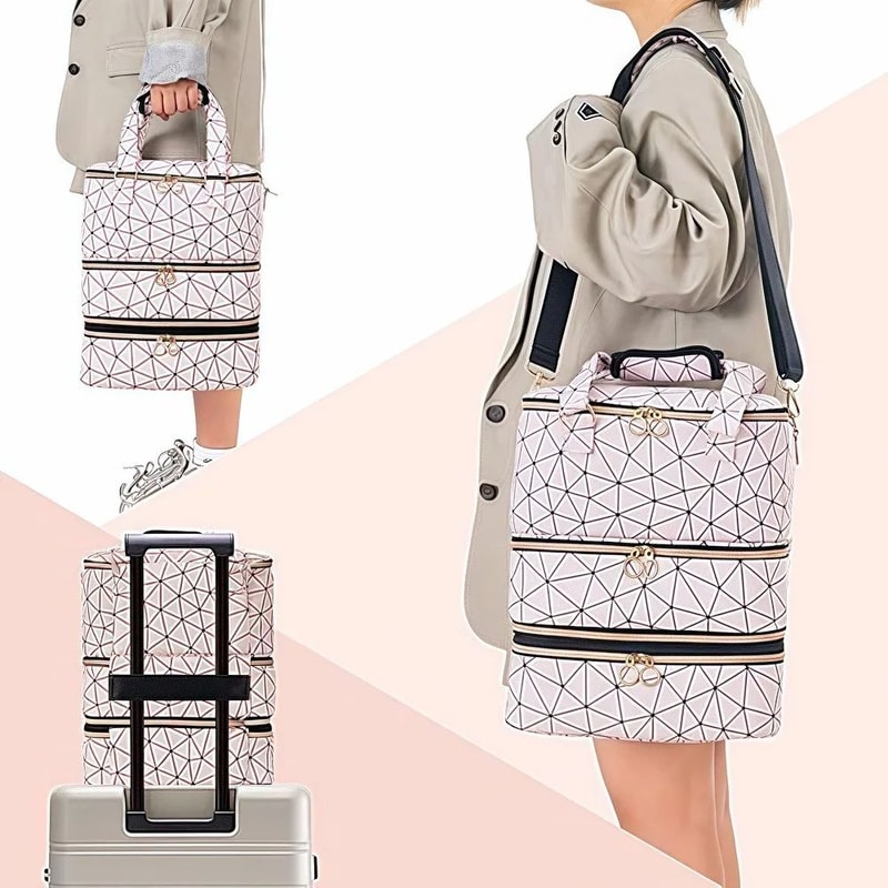 Three Layer Nail Polish Portable Storage Bag 7