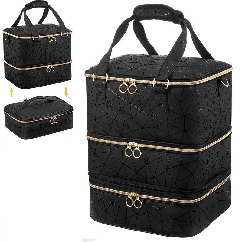 Three Layer Nail Polish Portable Storage Bag 9