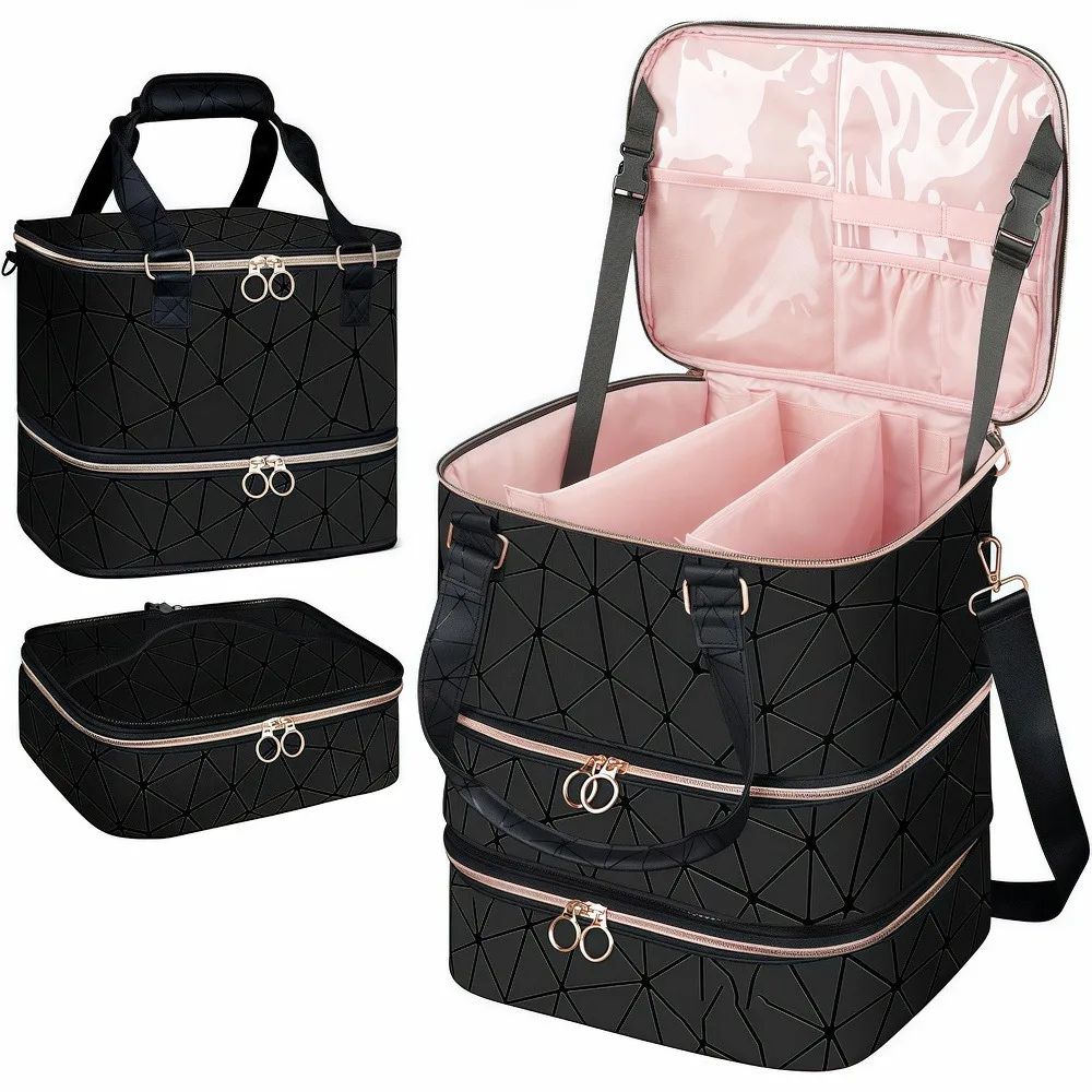 Three Layer Nail Polish Portable Storage Bag 11