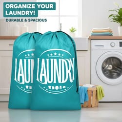 large capacity drawstring laundry bag