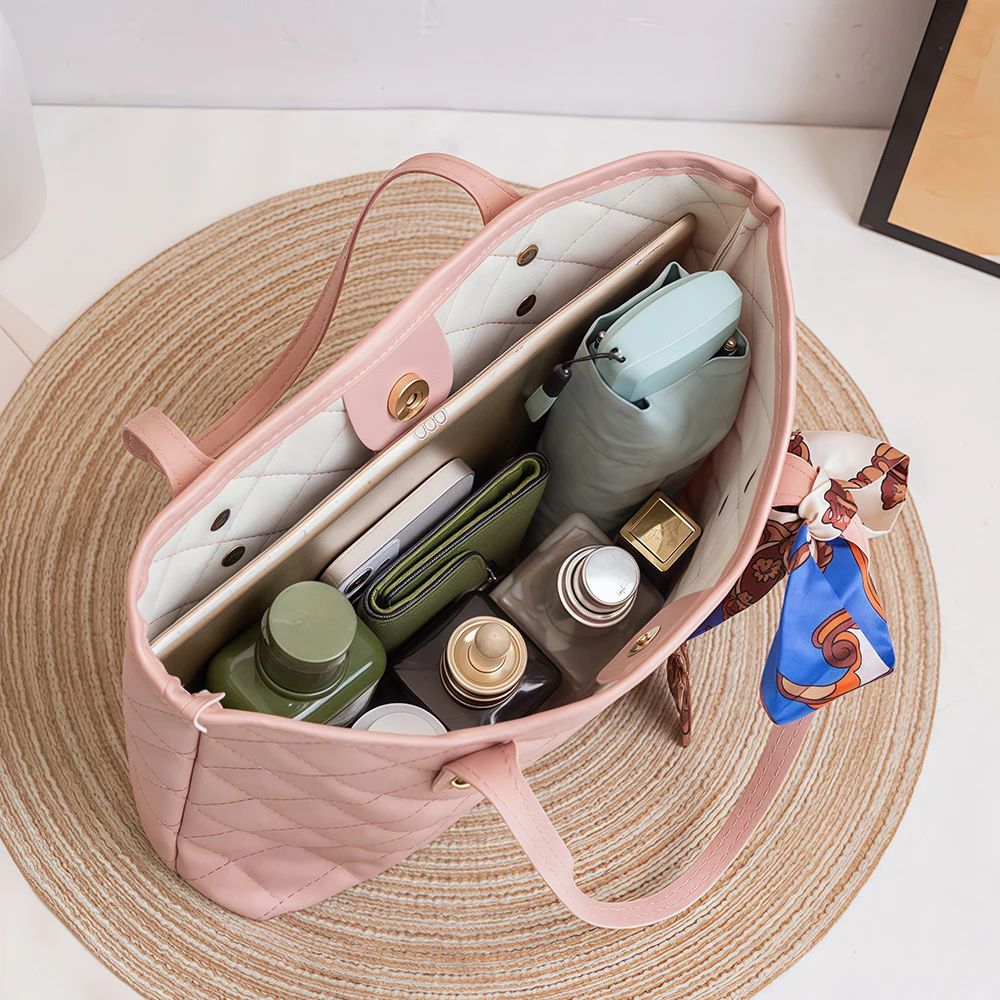 Large Capacity Silk Scarf Handbag 2