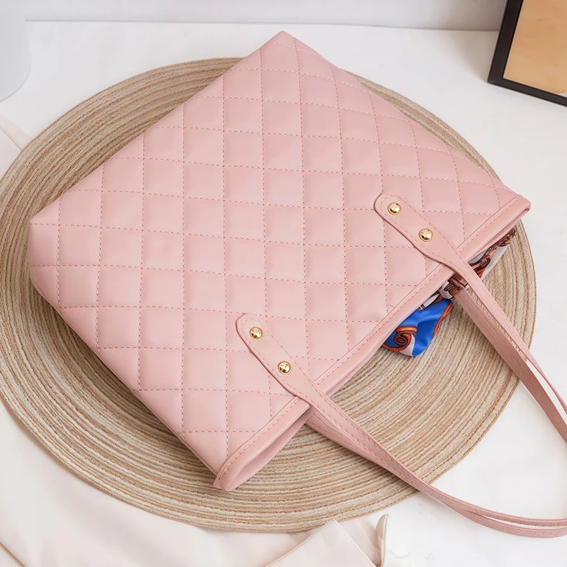 Large Capacity Silk Scarf Handbag 4