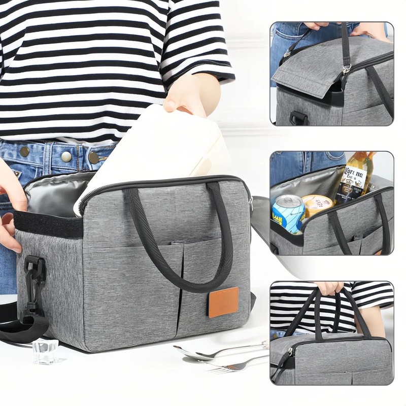 Insulated Oxford Cloth Bento Lunch Bag 4