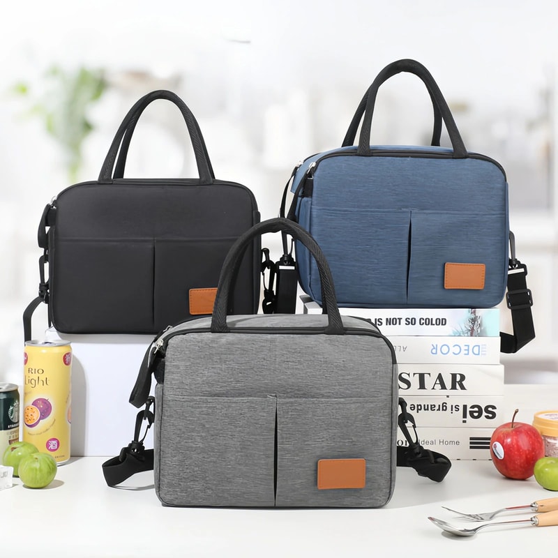 Insulated Oxford Cloth Bento Lunch Bag 6
