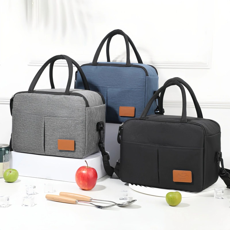 Insulated Oxford Cloth Bento Lunch Bag 7