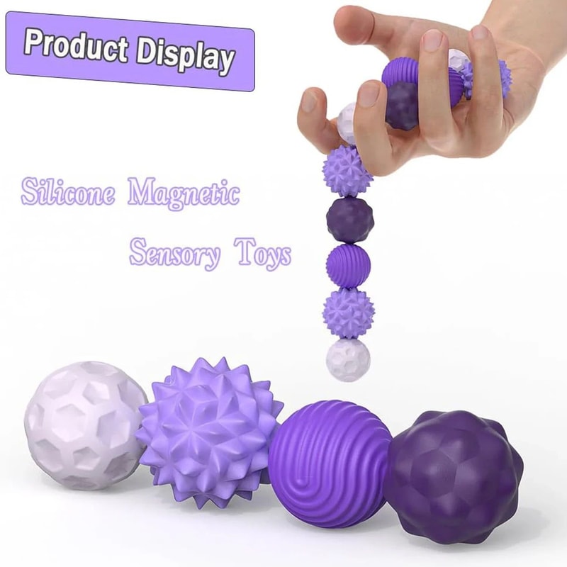 Magnetic Sensory Silicone Massage Ball Set 9