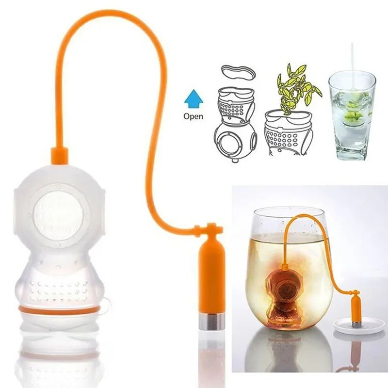 Silicone Diver Tea Infuser Strainer 0