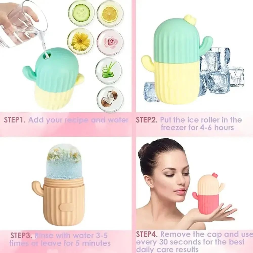 Cactus Ice Facial Roller Massager 9