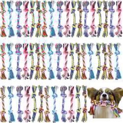 20 pieces cotton rope dog chew toy set