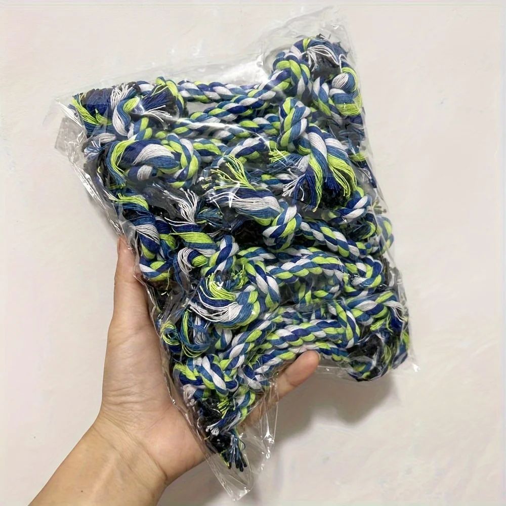 20 Pieces Cotton Rope Dog Chew Toy Set 5