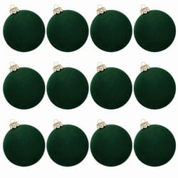 velvet christmas tree ball ornament set