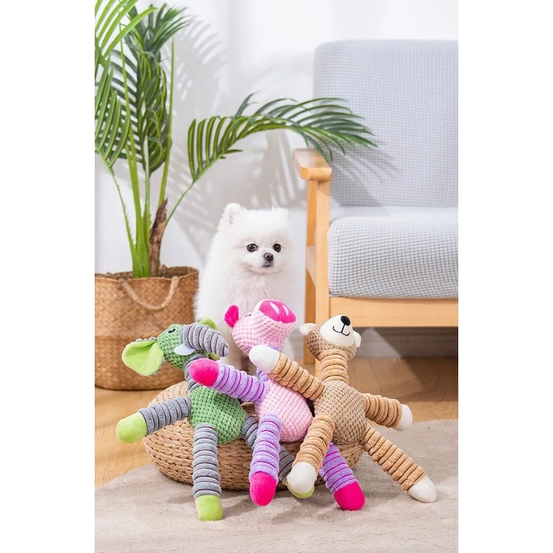 Durable Squeaky Plush Dog Chew Toy 9