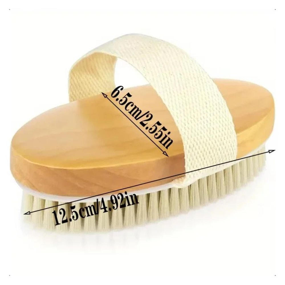 2 In 1 Natural Bristle Body Brush 5