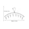 Foldable Clothes Drying Hanger With Multi Clips 7