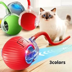 rechargeable smart interactive cat ball toy
