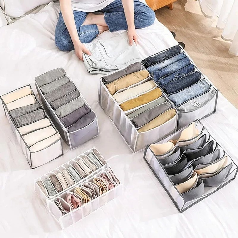 Closet Underwear Drawer Organizer Box 6