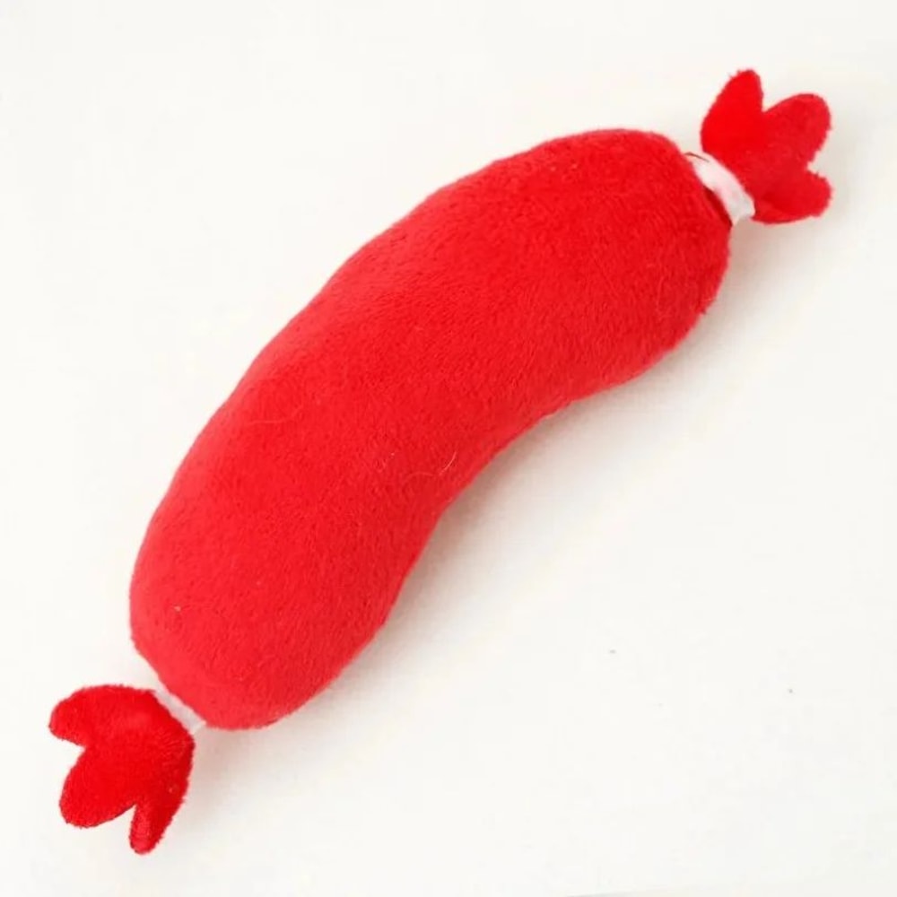 Hot Dog Plush Squeaky Dog Toy 5