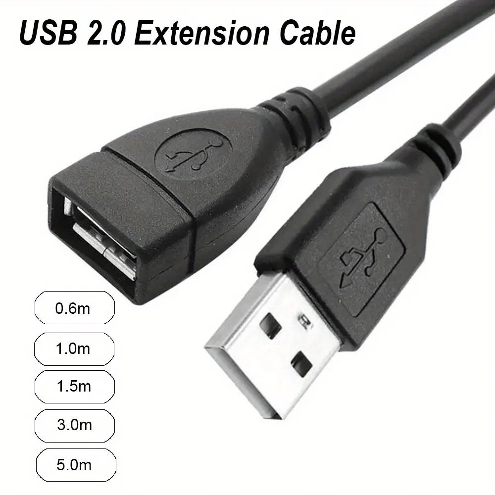 USB A Male To Female Extension Cable 33ft 10