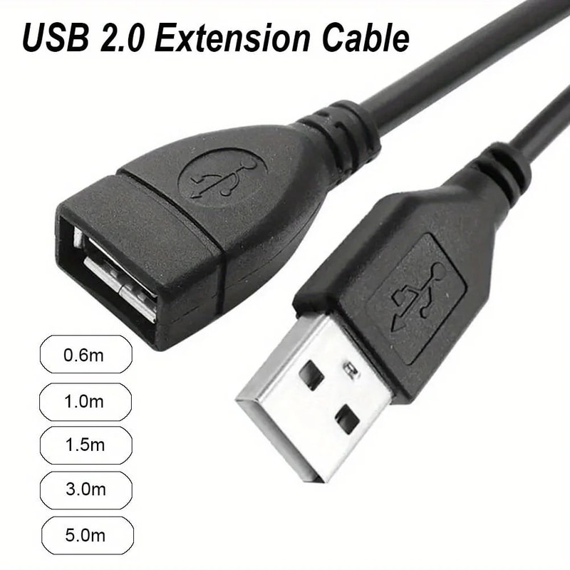USB A Male To Female Extension Cable 33ft 10