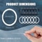 Magnetic Charging Ring Adhesive Plates Set 4