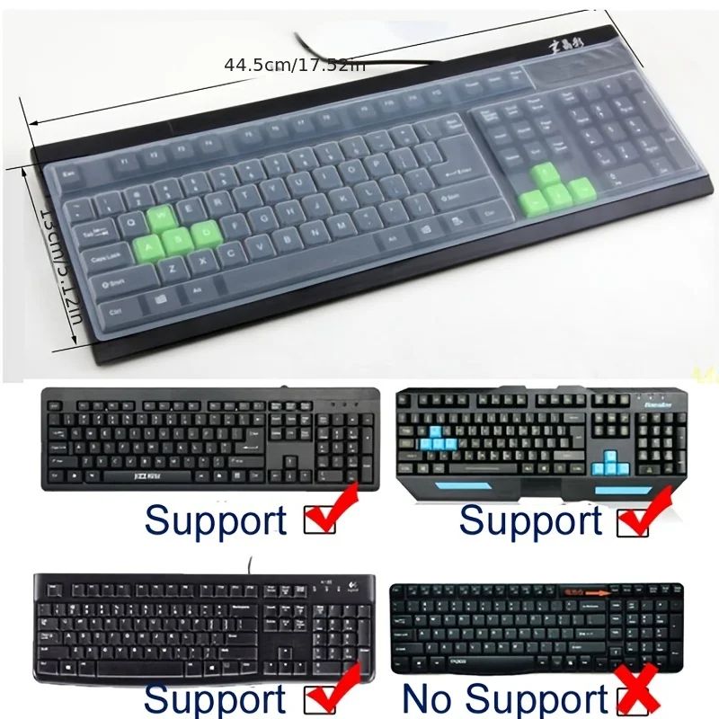Transparent Silicone Keyboard Protector Cover 6