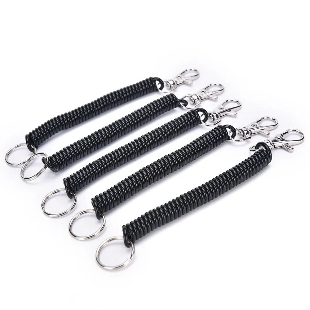 Retractable Coil Keychain Set 0