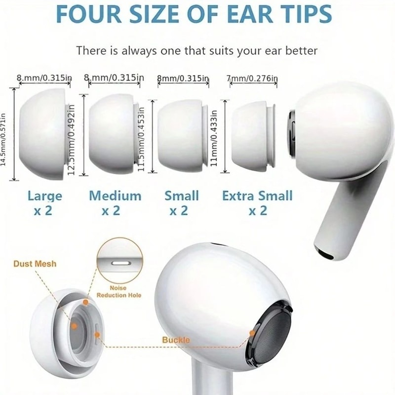 Silicone Ear Tips For AirPods Pro 2
